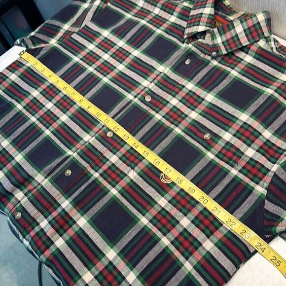 Wrangler TwentyX 20X Button Down Shirt Mens Size Large Long Sleeve Plaid - Picture 8 of 9